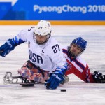 Match preliminare di Hockey sul ghiaccio tra Usa e Repubblica Ceca