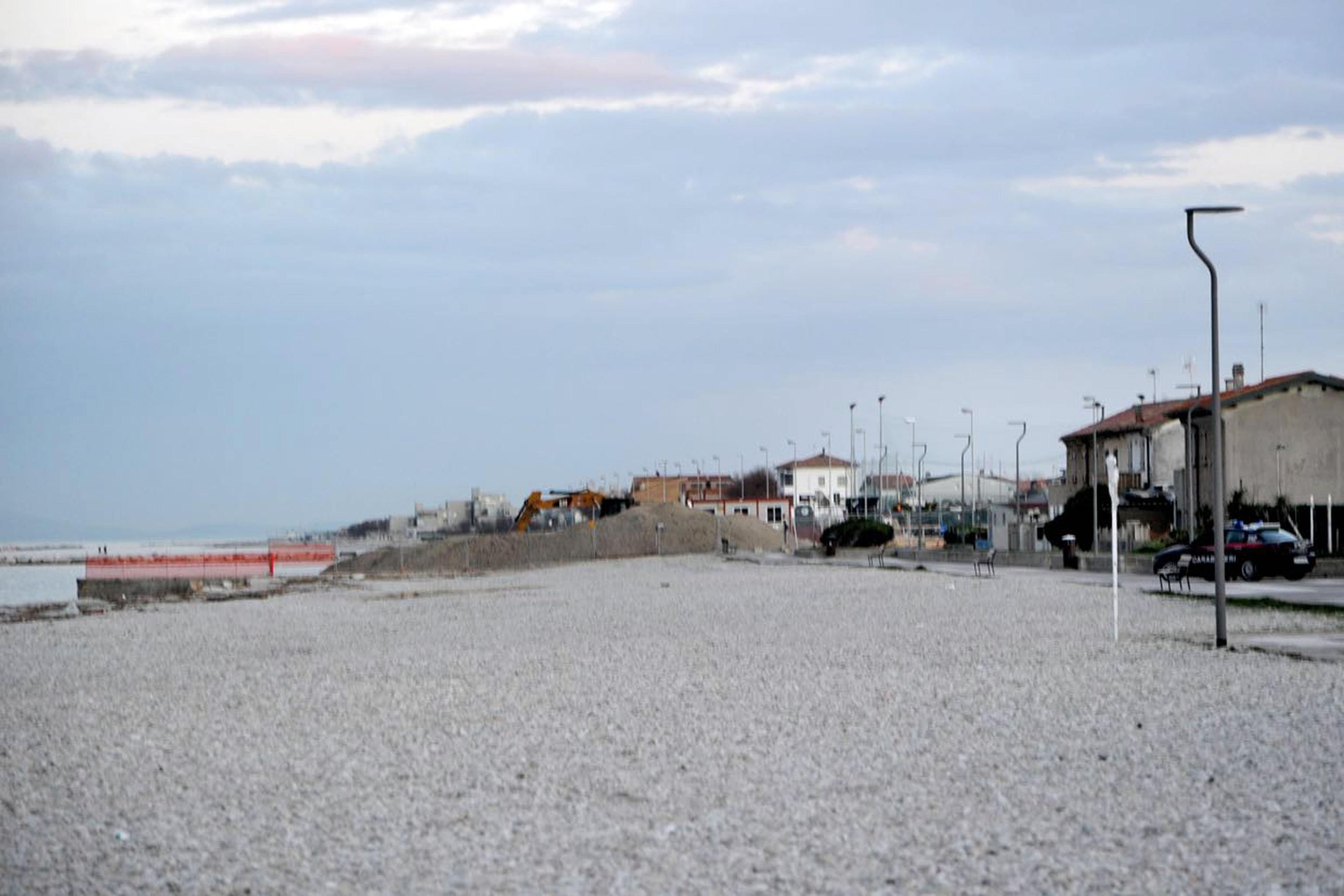 Il cantiere in cui è stato ritrovato l'ordigno