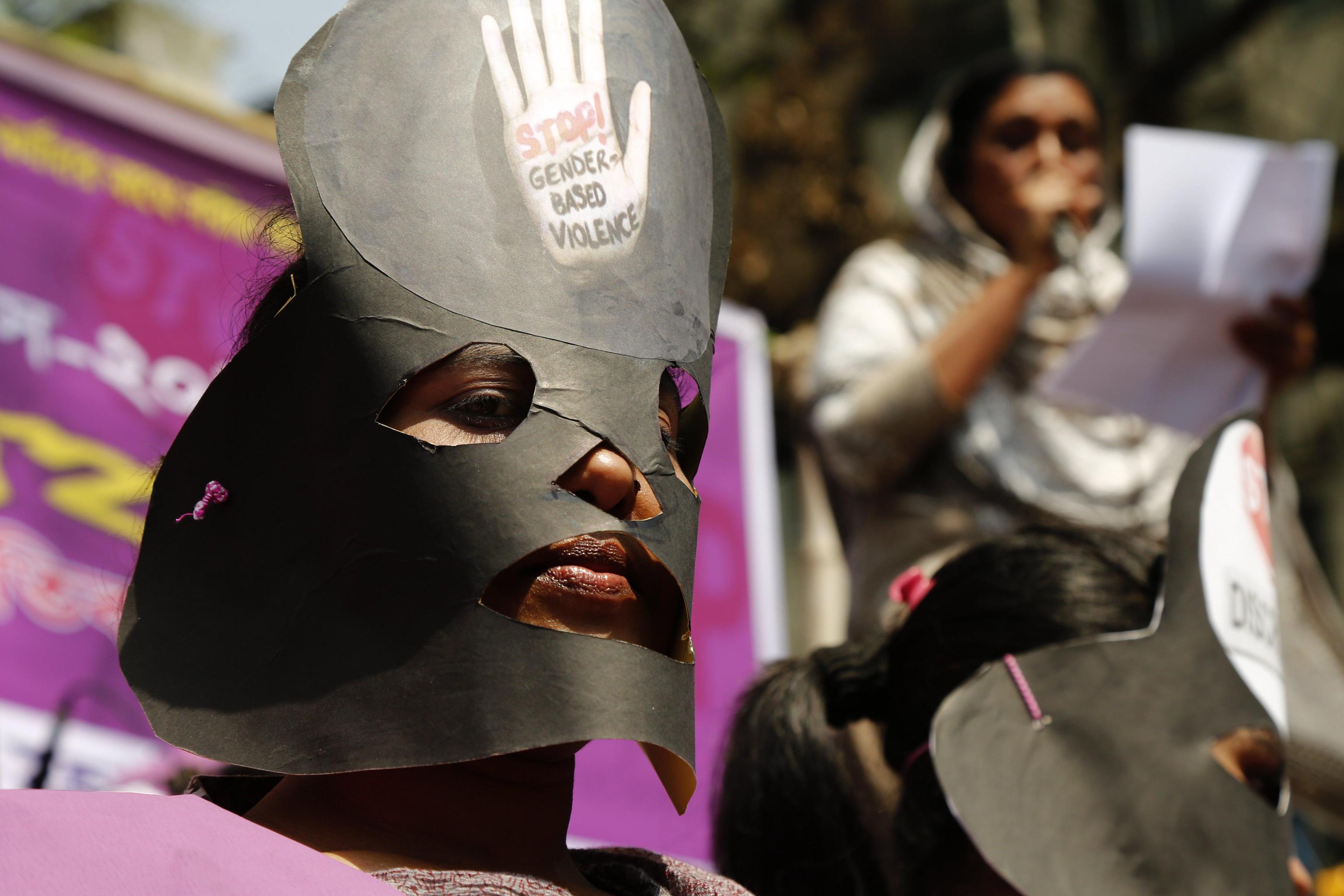 Una manifestante bengalese a Dhaka