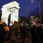 Tantissime attiviste hanno popolato la manifestazione notturna di New York