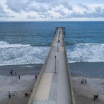 Il molo Fishing Pier nella Wrightsville Beach, North Carolina