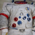 La tuta utilizzata da Eugene Cernan, l'ultimo uomo ad aver messo piede sulla Luna, nel 1972.