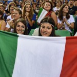 Alcune tifose all'interno del Mandela Forum