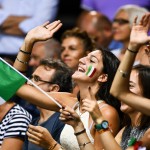 Il Mandela Forum di Firenze strapieno per il match dell'Italia