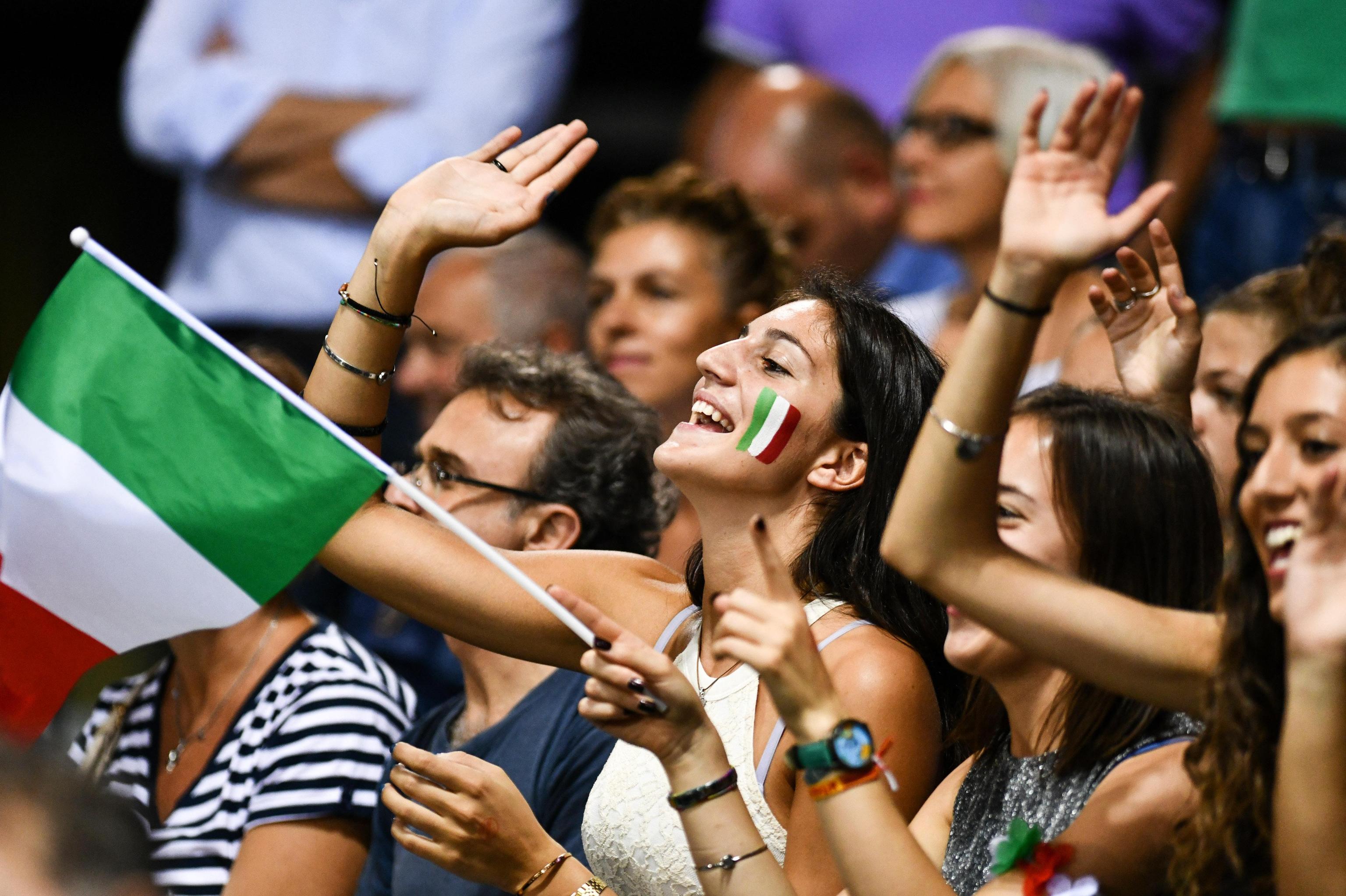 Il Mandela Forum di Firenze strapieno per il match dell'Italia
