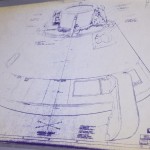 Un progetto originale del modulo di comando americano risalente al 1968.