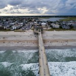 Molo Johnny Mercer nella Wrightsville Beach, North Carolina