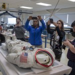 La tuta di Neil Armstrong, il comandante dell'Apollo 11 e primo uomo a camminare sulla Luna.