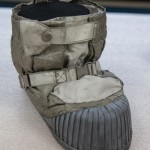 Lo stivale con cui Armstrong scese sulla Luna e disse la celebre frase: "Un piccolo passo per l'uomo, un grande passo per l'umanità".