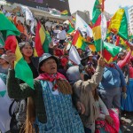 I manifestanti hanno protestato contro il Presidente Evo Morales e chiesto le dimissioni del Ministro degli Interni, Carlos Romero
