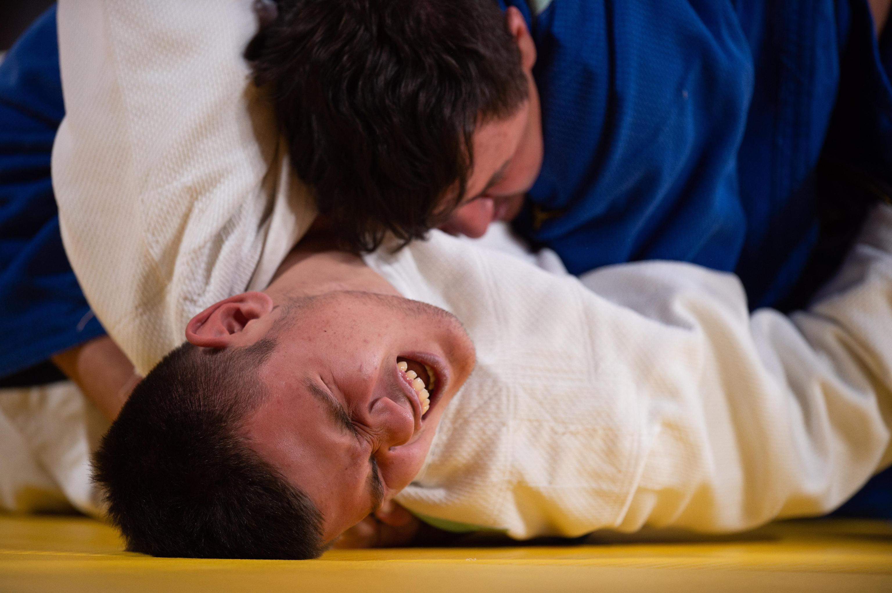 Il match che vale la medaglia di bronzo nel Judo maschile (-100Kg) tra il turco Aydin e il moldavo Bagrin