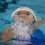 I 200m femminili dorso di nuoto al Natatorium di Buenos Aires