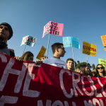 Al grido "#Chihapaura di cambiare? Noi no!" la manifestazione ha visto la partecipazione di circa tremila studenti diretti a Viale Trastevere