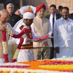 L'omaggio del presidente indiano, Ram Nath Kovind