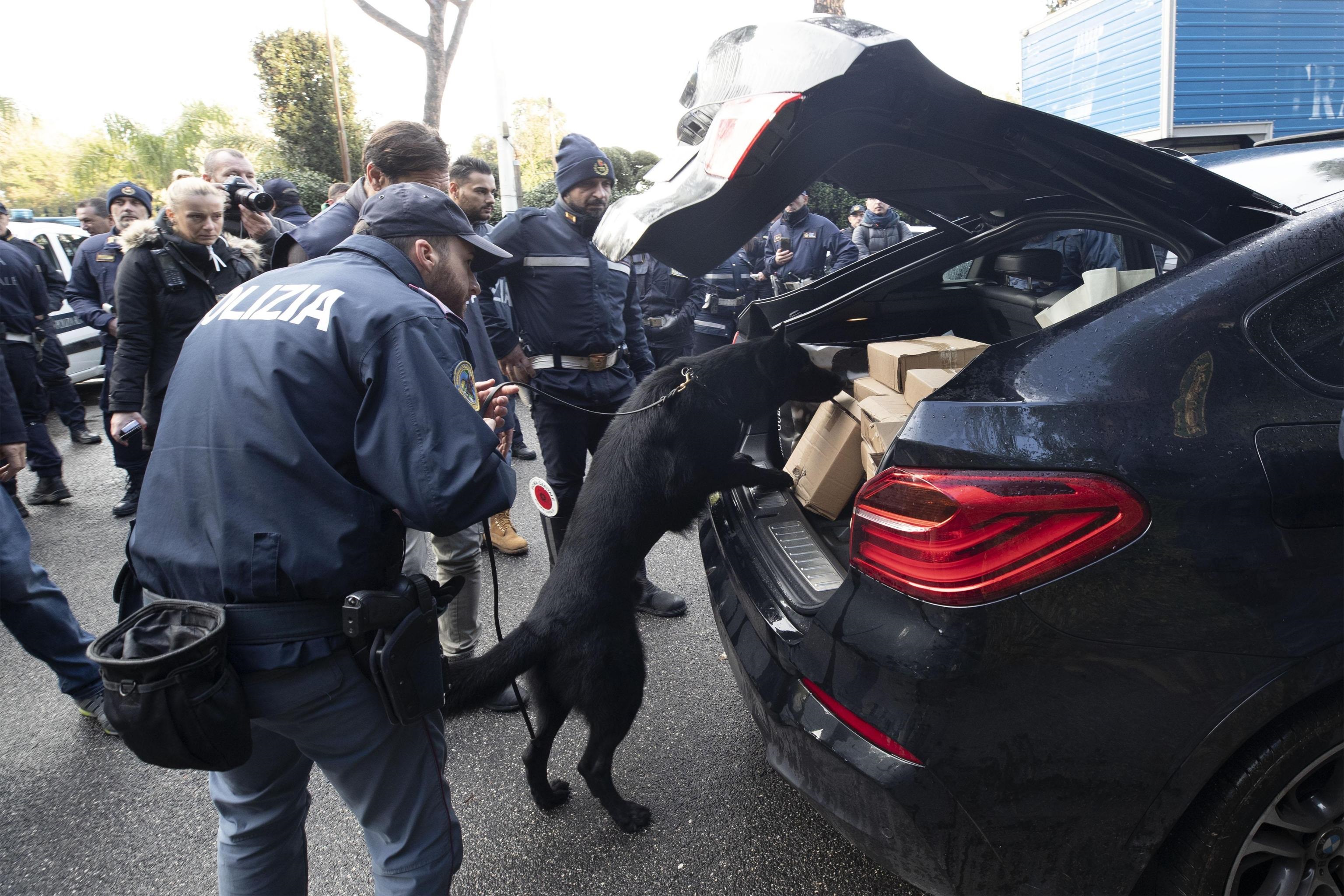 Cane antidroga al lavoro