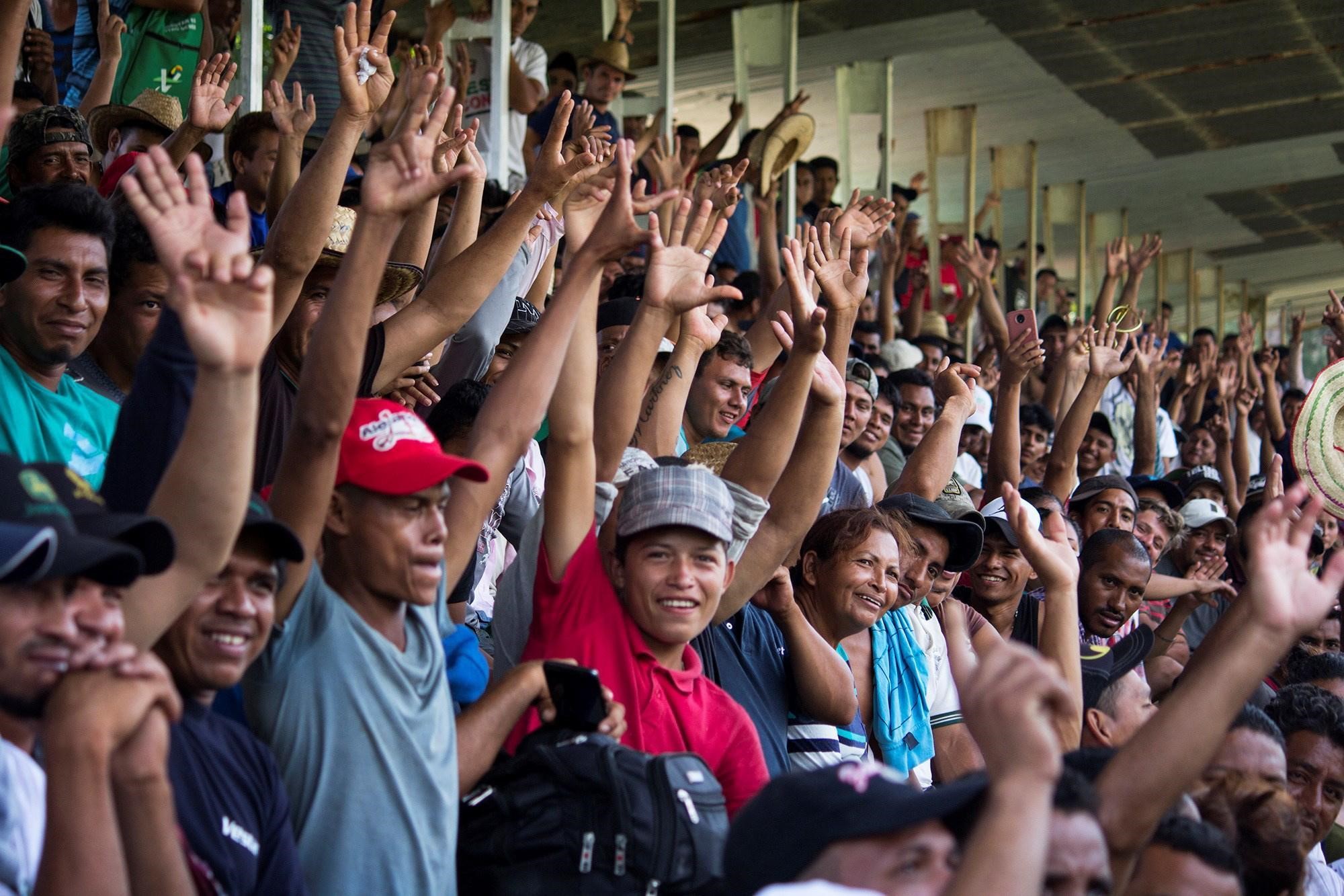 Da pochi giorni, è arrivato in Messico, a Matias Romero, un secondo caravan di migranti. I membri ricevono cibo e assistenza dalle autorità.