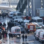 La mobilitazione massiccia delle ambulanze per soccorrere immediatamente i numerosi feriti