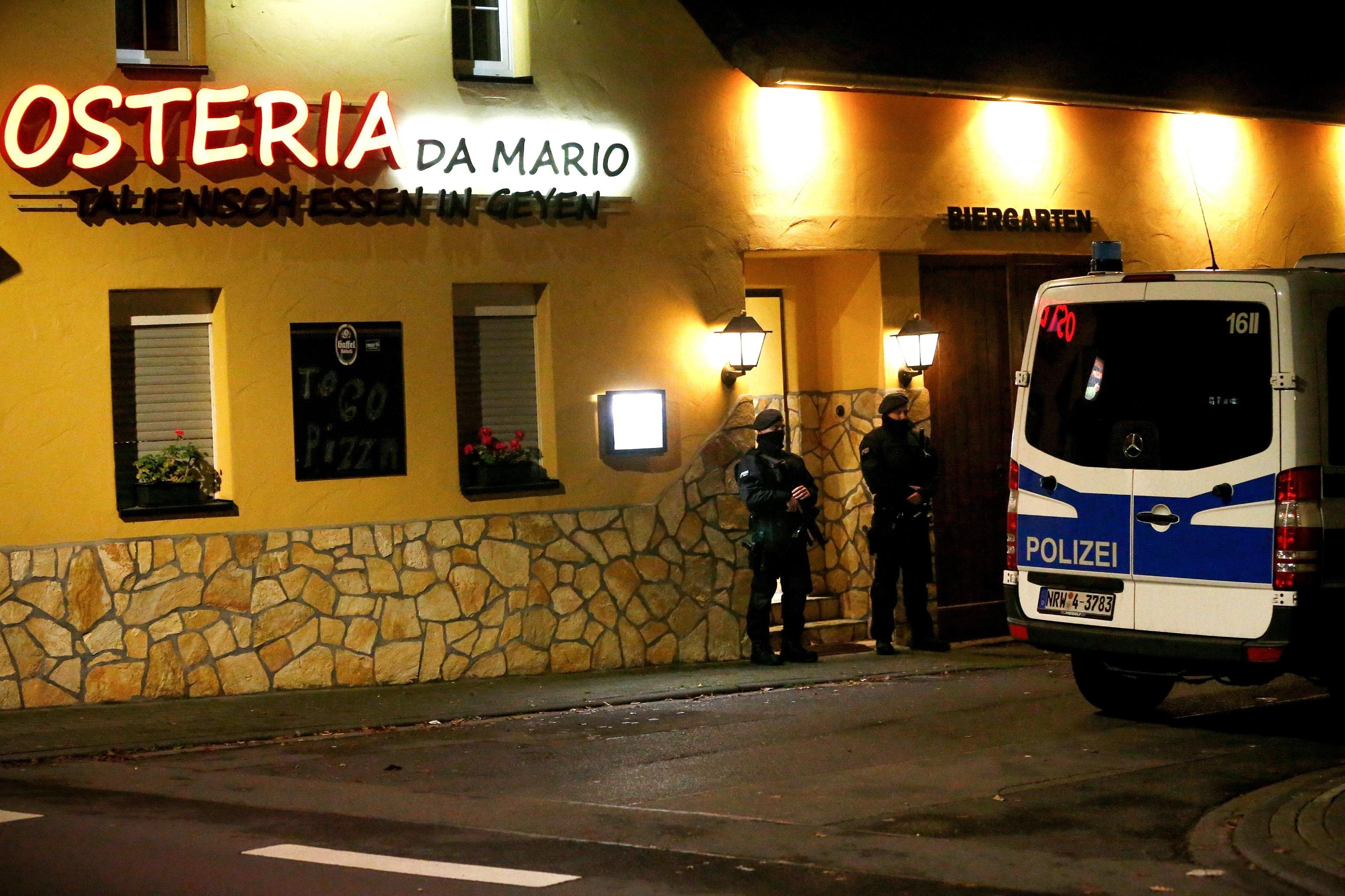 Il ristorante italiano: "Osteria da Mario" a Pulheim dove si è svolta l'operazione