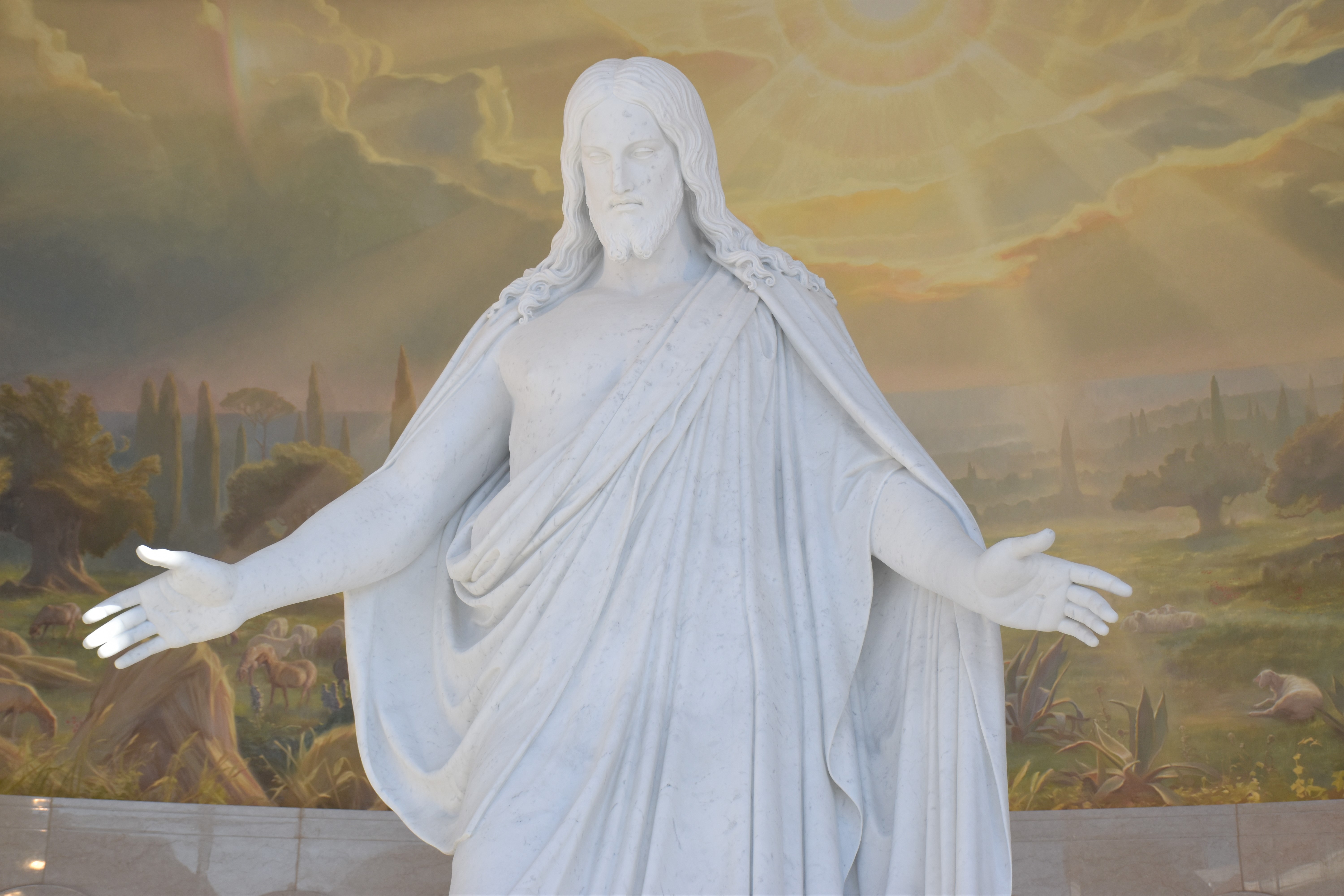 Statua di Matteo all'interno del centro visitatori