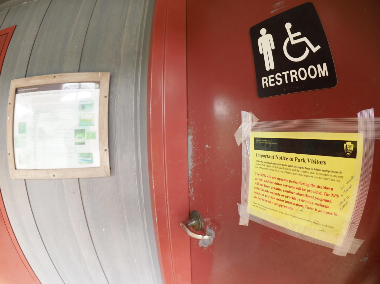 Chiuso per lo Shutdown il Point Reyes National Seashore.