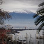 Neve sul Vesuvio e basse temperature nel Napoletano