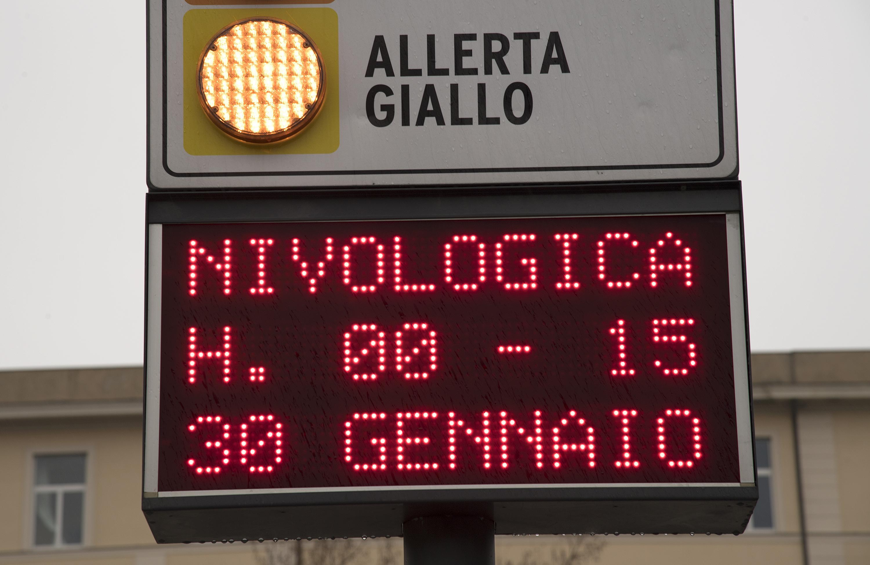 A Genova è allerta gialla per maltempo. Oggi sono previste nevicate