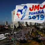 Il logo dell'evento di quest'anno è stato disegnato da una studentessa panamense di architettura. Maria è vista come mezzo per conoscere Gesù, rappresentato con una croce. Nel logo sono stilizzati anche il canale, uno dei simboli del Paese, e cinque puntini bianchi che simboleggiano i pellegrini provenienti dai cinque continenti