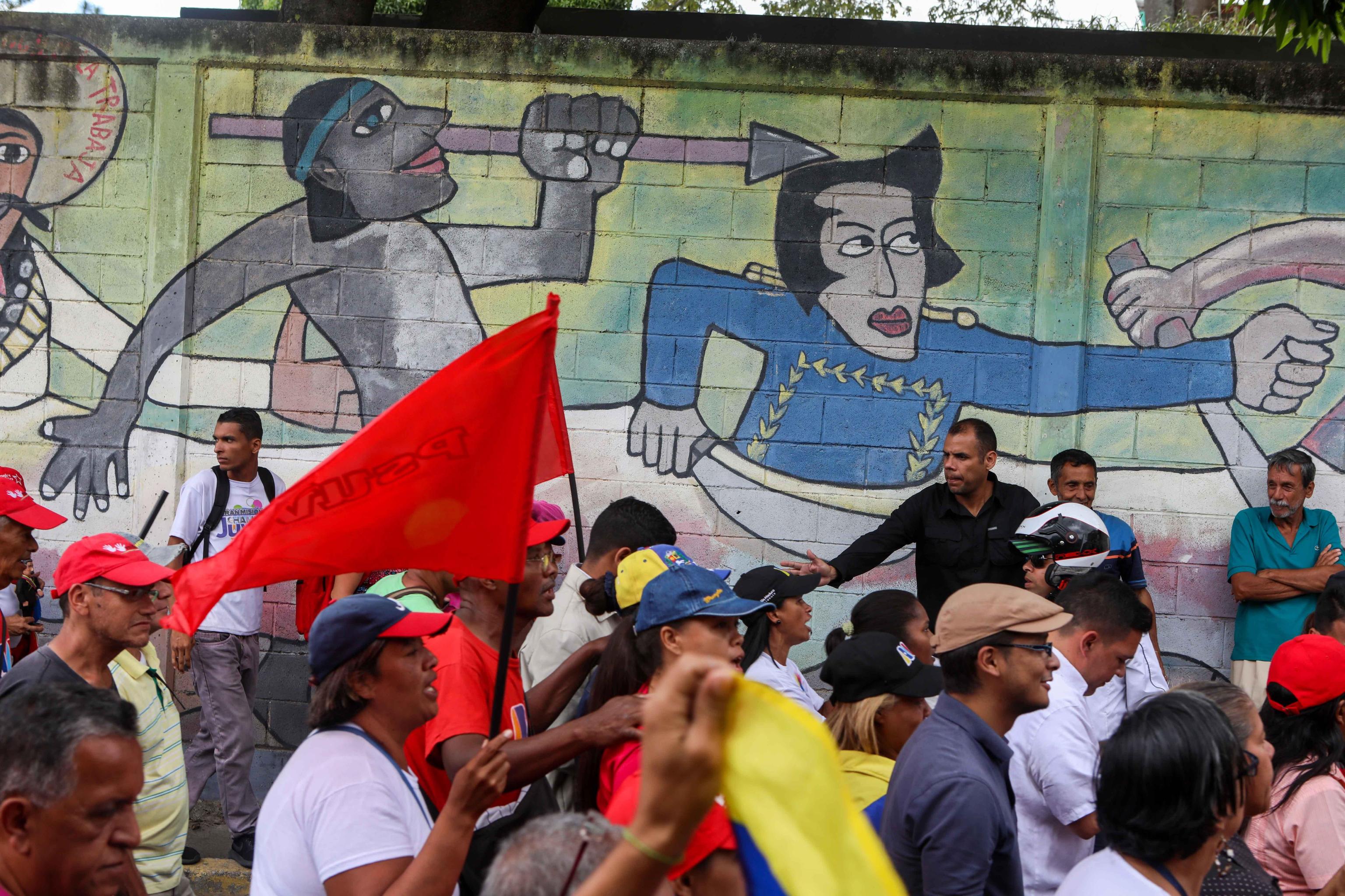 Marcia in supporto di Guaidó