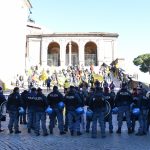 I manifestanti al Campidoglio