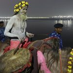 Nei pressi del fiume Sangam, uno degli affluenti del sacro Gange