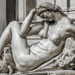 Una delle sculture scolpite da Michelangelo tra il 1524 e il 1534 Una delle sculture scolpite da Michelangelo tra il 1524 e il 1534