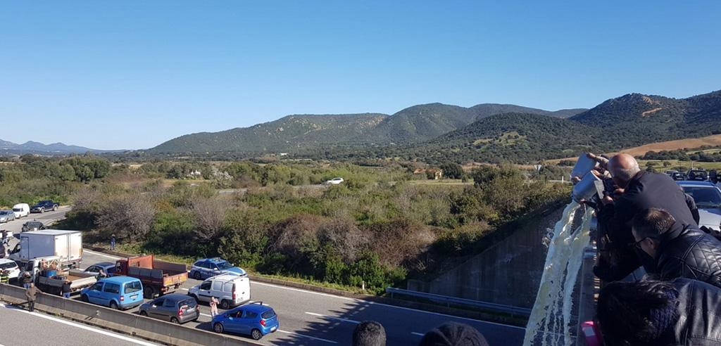 I pastori sardi attuano blocchi sulla statale 131 in Gallura I pastori sardi attuano blocchi sulla statale 131 in Gallura