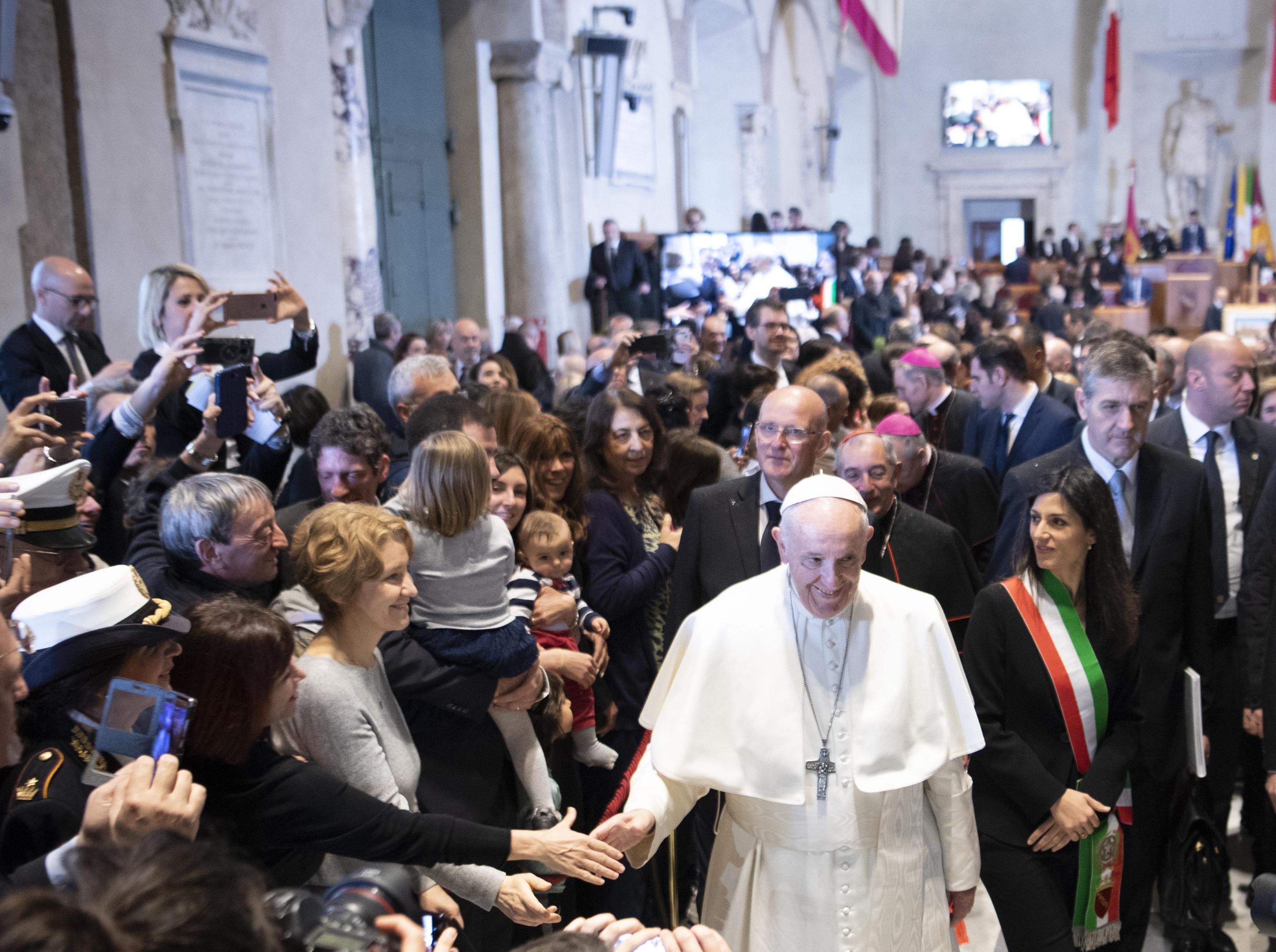 Il Papa in Campidoglio