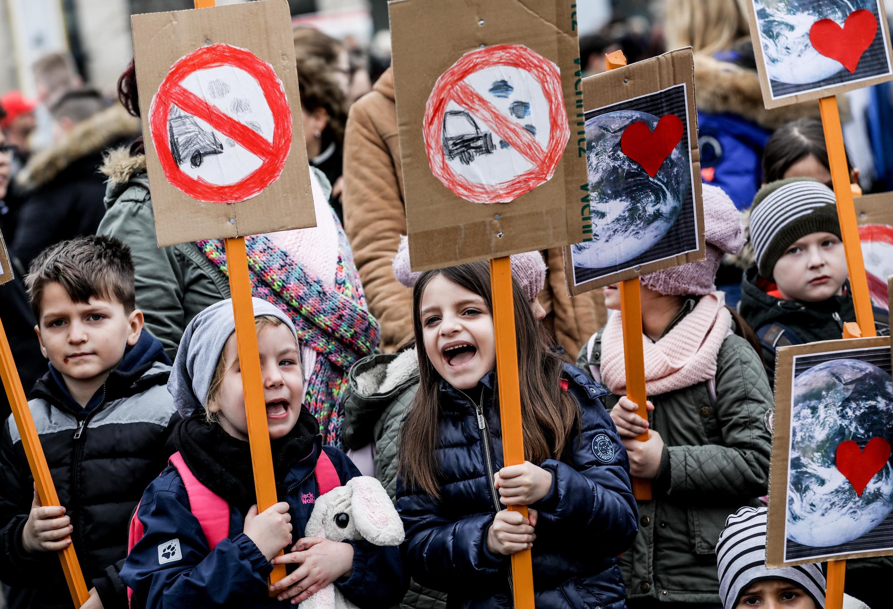 La manifestazione di oggi ha coinvolto anche i più piccoli