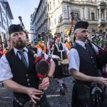 Musica e folklore per le strade di Budapest in occasione del St. Patrick Day