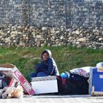 Una dei 200 migranti che vivevano all'ex Moi Una dei 200 migranti che vivevano all'ex Moi