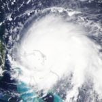 L'occhio dell'uragano ripreso dalla Stazione Spaziale Internazionale (ISS)