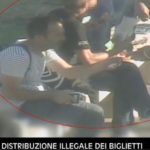 Uno dei fermi immagine diffusi dalla Polizia nell'ambito dell'indagine sui capi ultras della Juventus