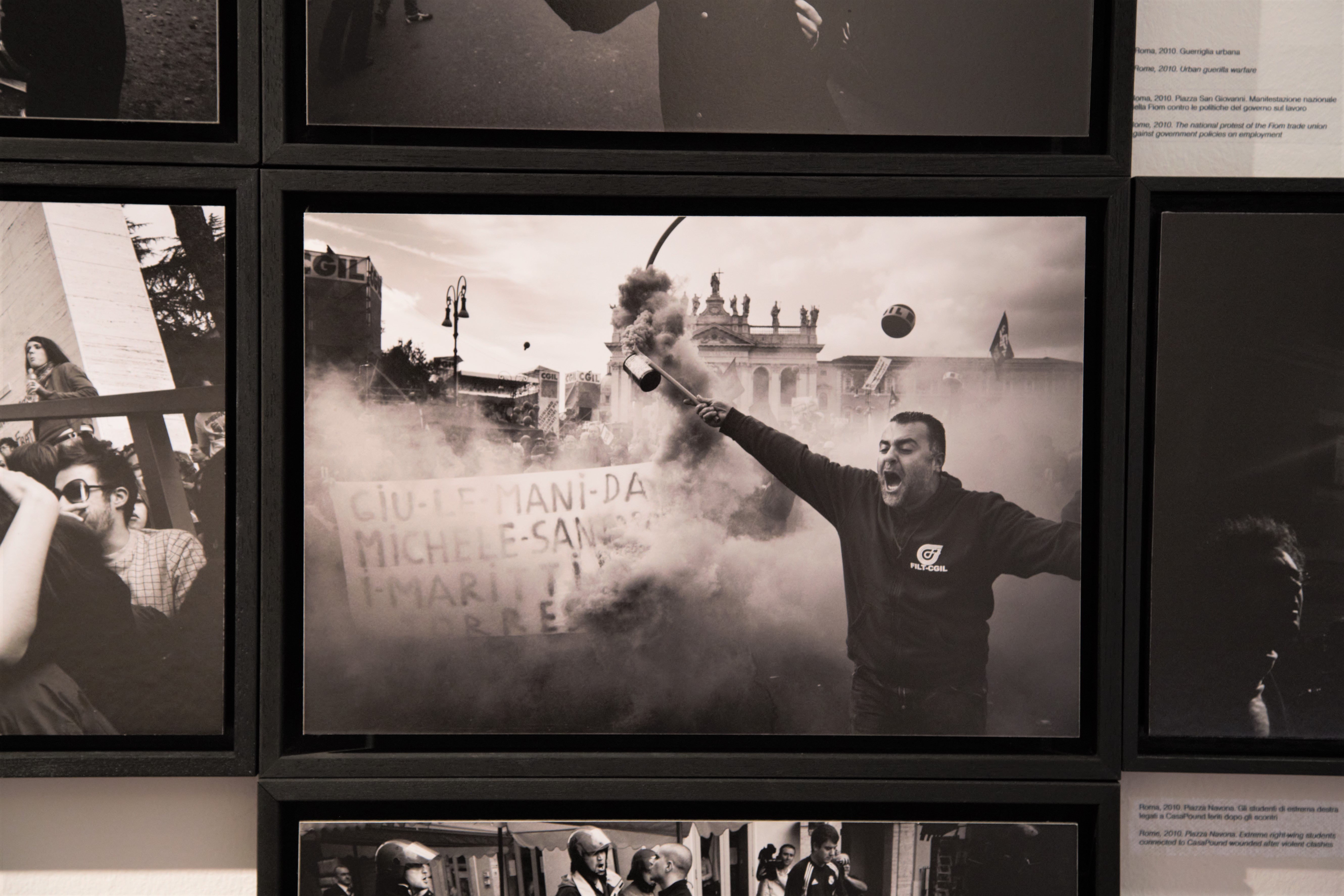 Protesta degli operai della Fiom a San Giovanni nel 2010