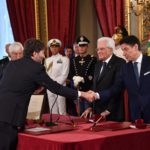 Il neo ministro della Cultura Dario Franceschini giura davanti al presidente della Repubblica