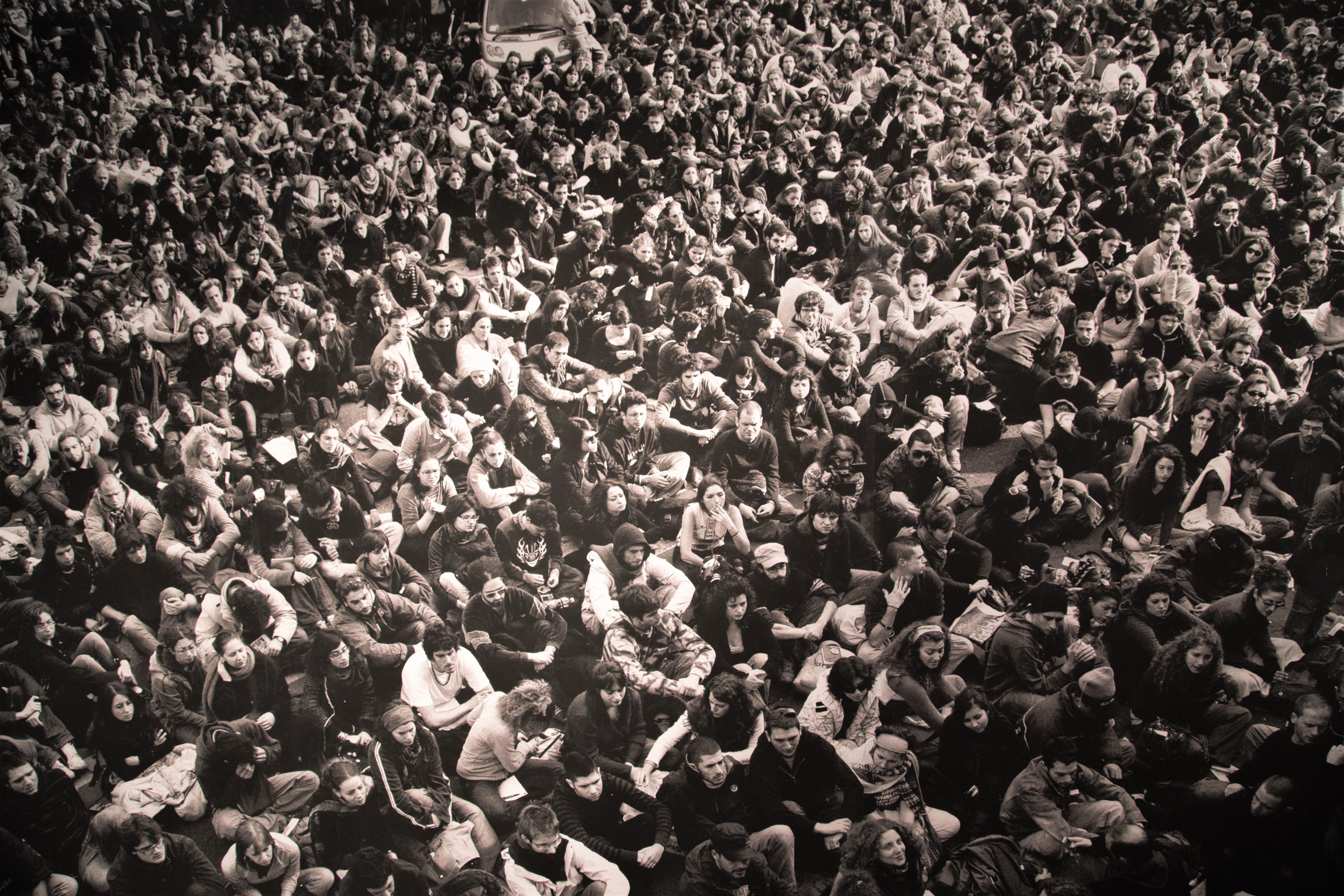 Studenti protestano all'Università di Roma La Sapienza