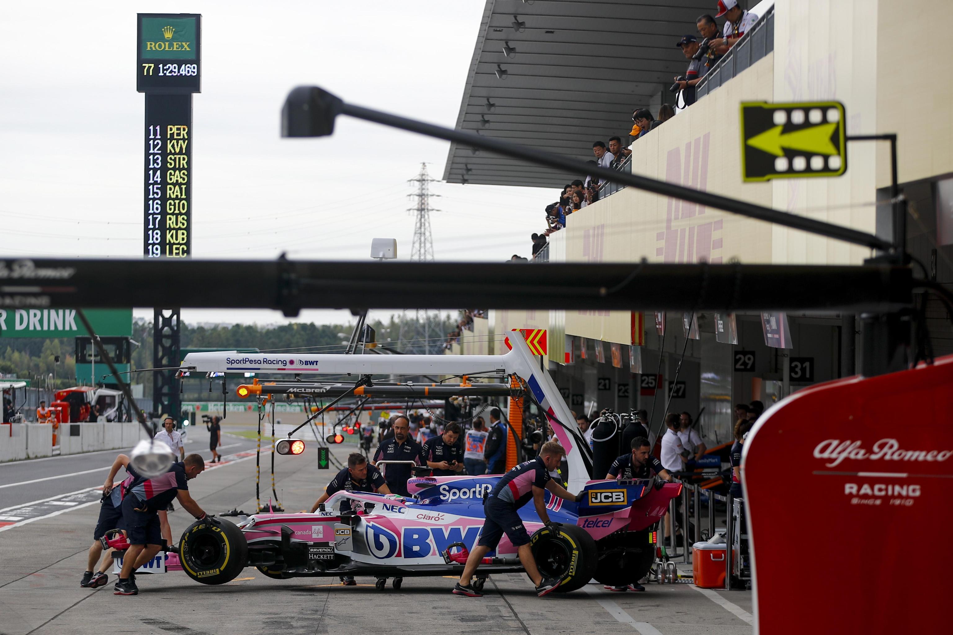 La Racing Point del messicano Sergio Perez