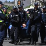 Un protestante arrestato a Melbourne