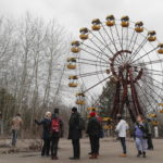 La ruota panoramica nel parco giochi di Prypyat La ruota panoramica nel parco giochi di Prypyat
