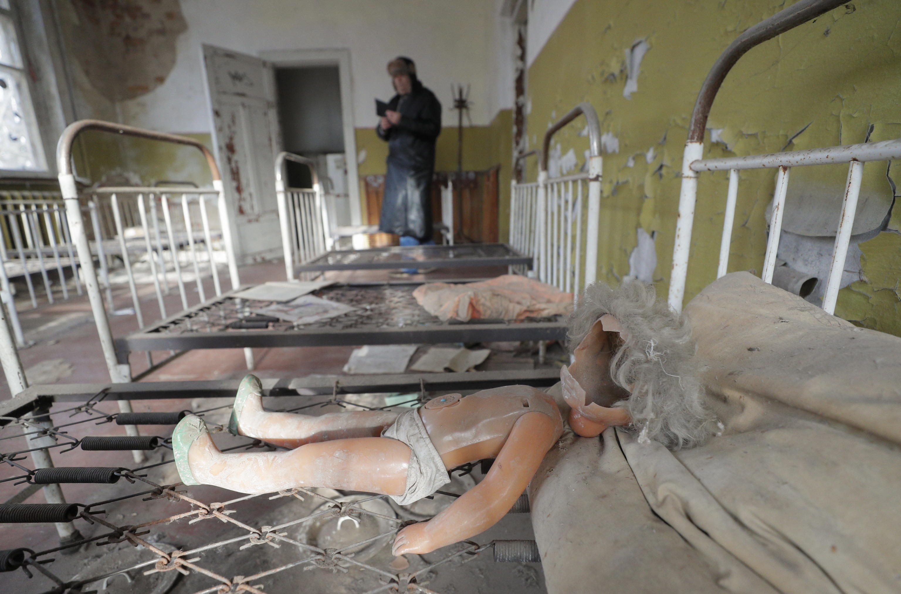 L'asilo del villaggio di Kopachi, anche questo è rimasto fermo ai giorni del disastro L'asilo del villaggio di Kopachi, anche questo è rimasto fermo ai giorni del disastro