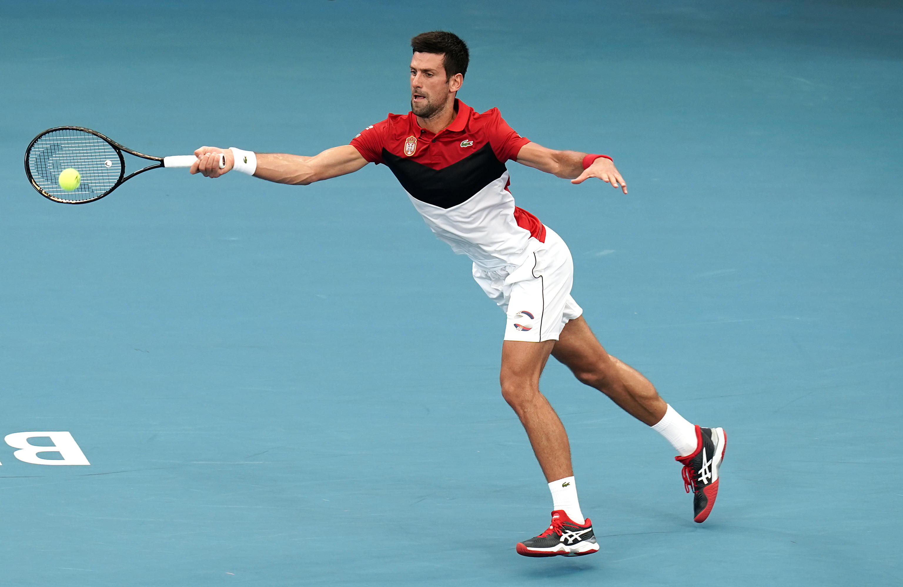 Novak Djokovic (Serbia) affronta Cristian Garin del Chile