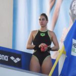 Gaia Amato in allenamento dalla piattaforma di 5 metri