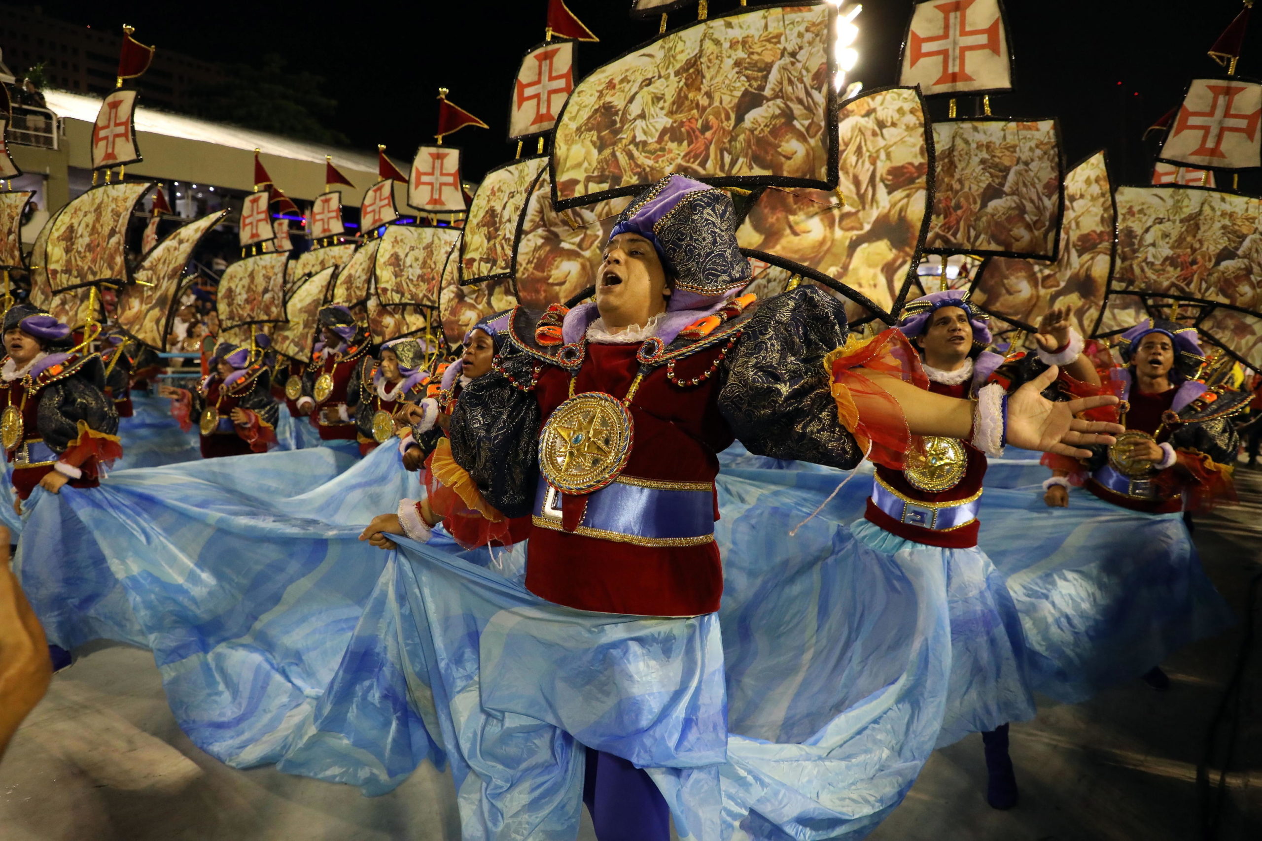 Una delle numerose coreografie andate in scena a Rio Una delle numerose coreografie andate in scena a Rio