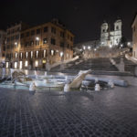 Roma, piazza di Spagna vuota durante l'emergenza coronavirus