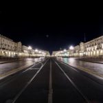 Il centro di Torino deserto
